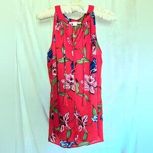( c & e ) Tropical Floral Sleeveless Top, NWOT